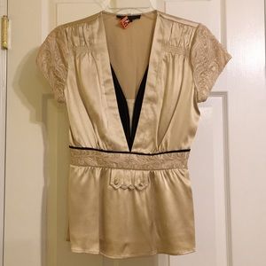 BCBG Maxazria peplum top/blouse